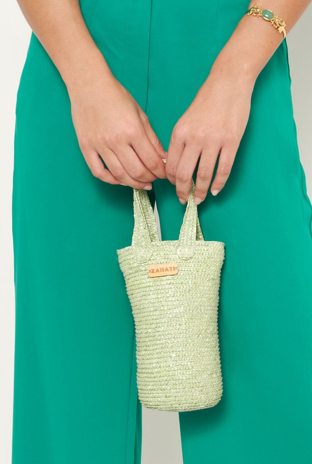 Bolso de mano Baguetin Pistacho