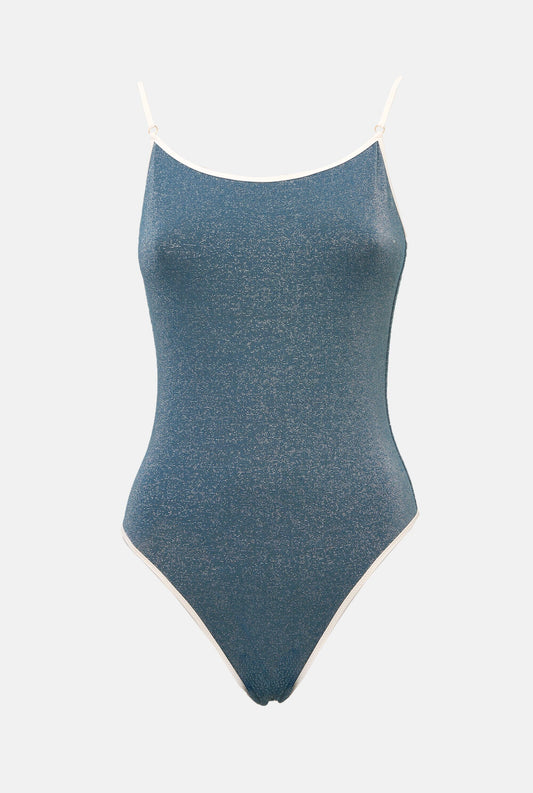 BAÑADOR MERCE LÚREX AZUL