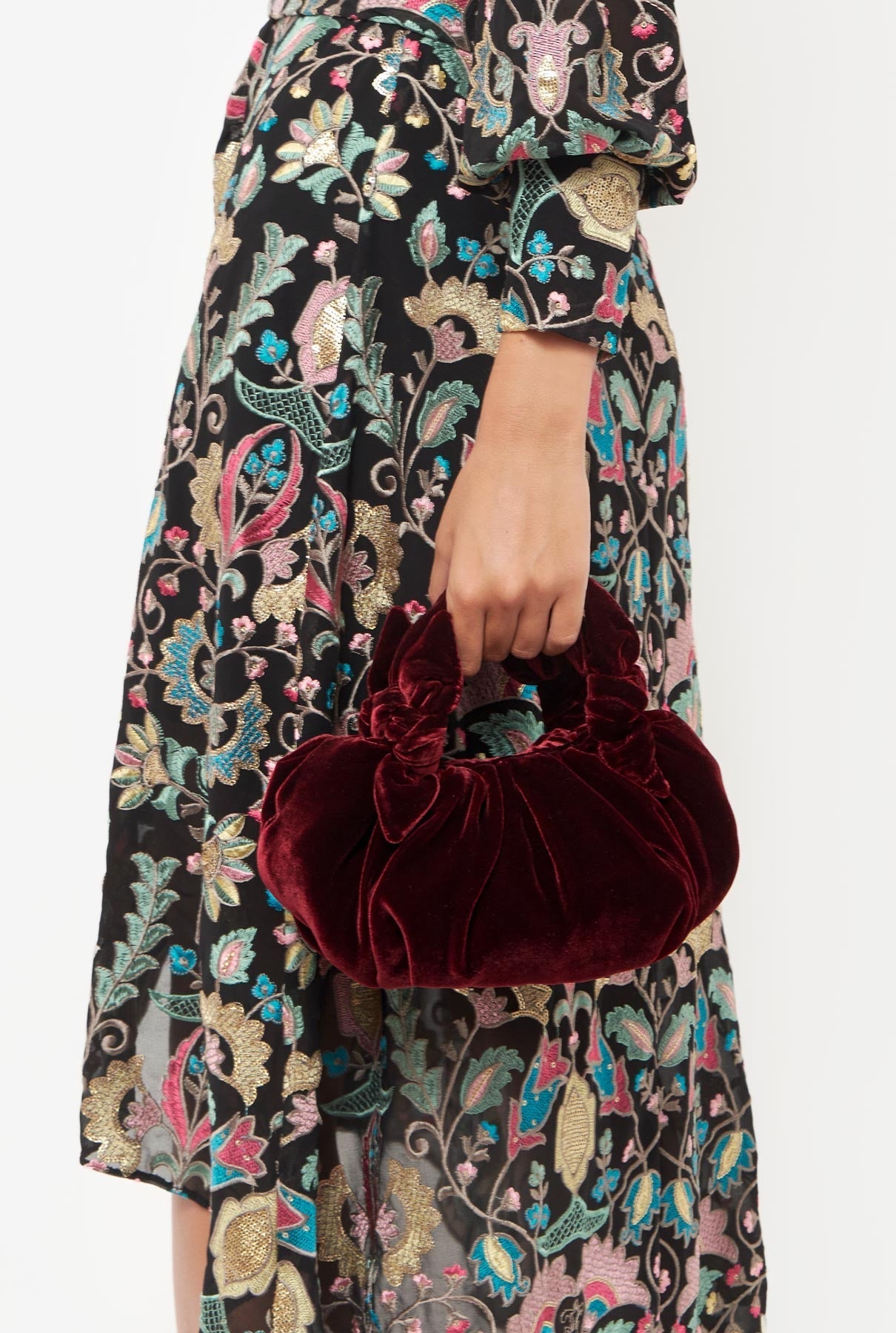 Mini Bernatta Burgundy Velvet