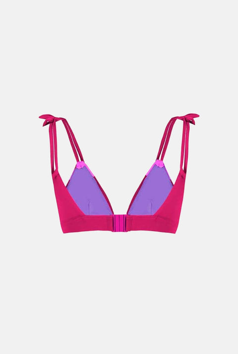 BIKINI TOP ROMBO SALITRE FUCSIA