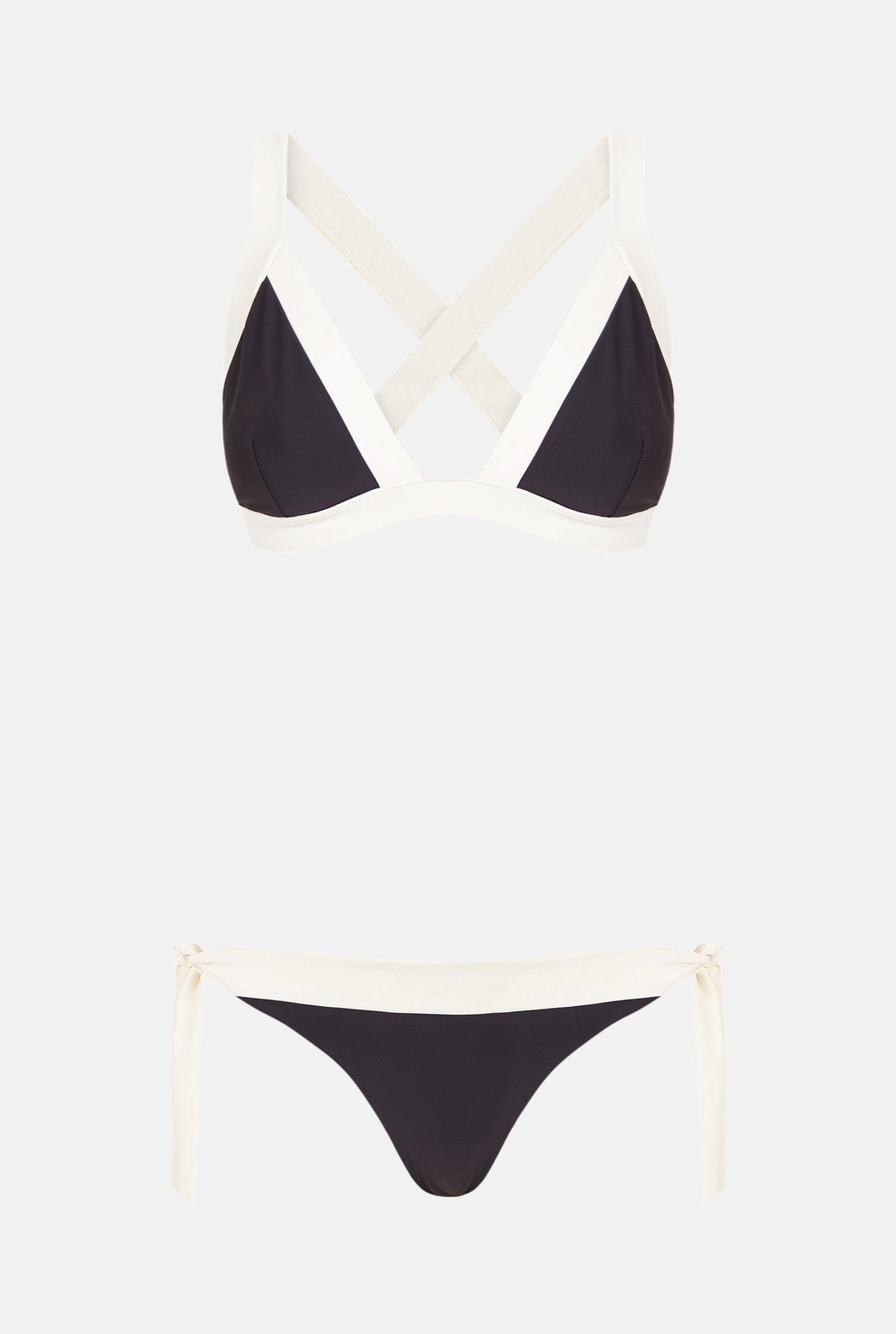 BIKINI TOP TRIANGLE ISLA GRIS