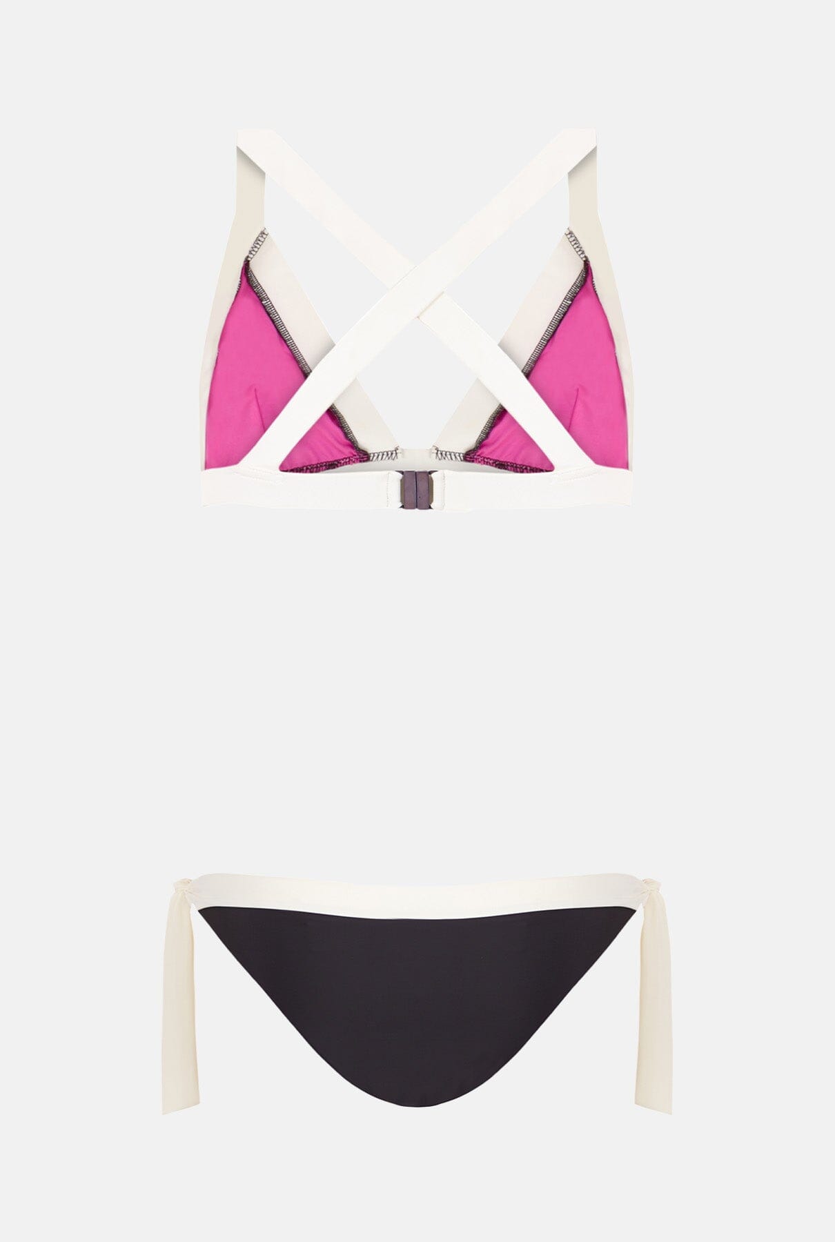 BIKINI TOP TRIANGLE ISLA GRIS
