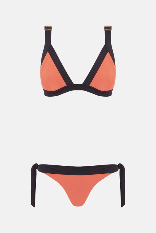 BIKINI TOP TRIANGLE ISLA NARANJA