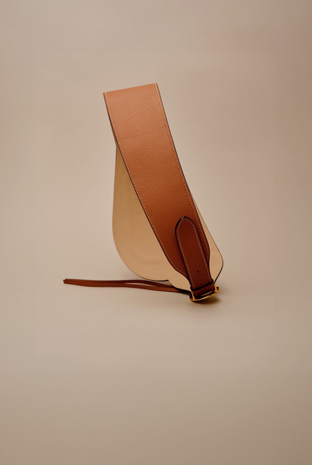 Binomio Light Caramel Leather Corset Belt