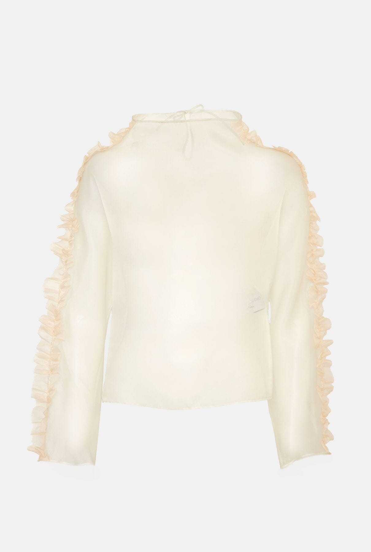 Blusa con tira plisada