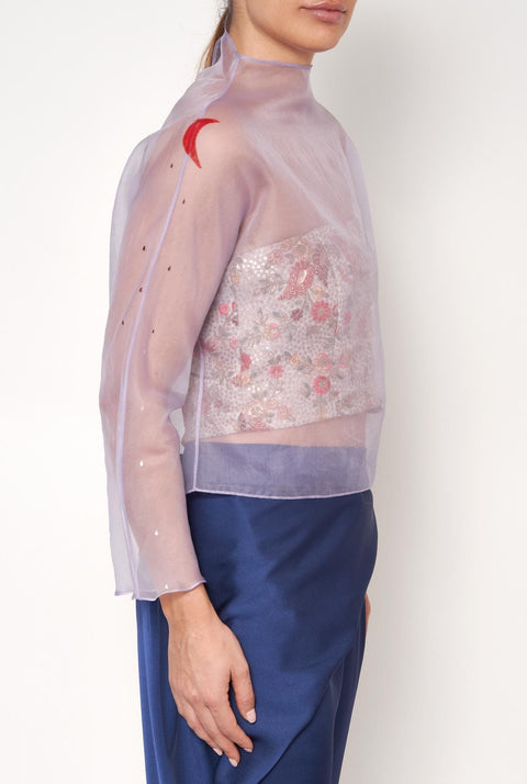Blusa organza sol y luna