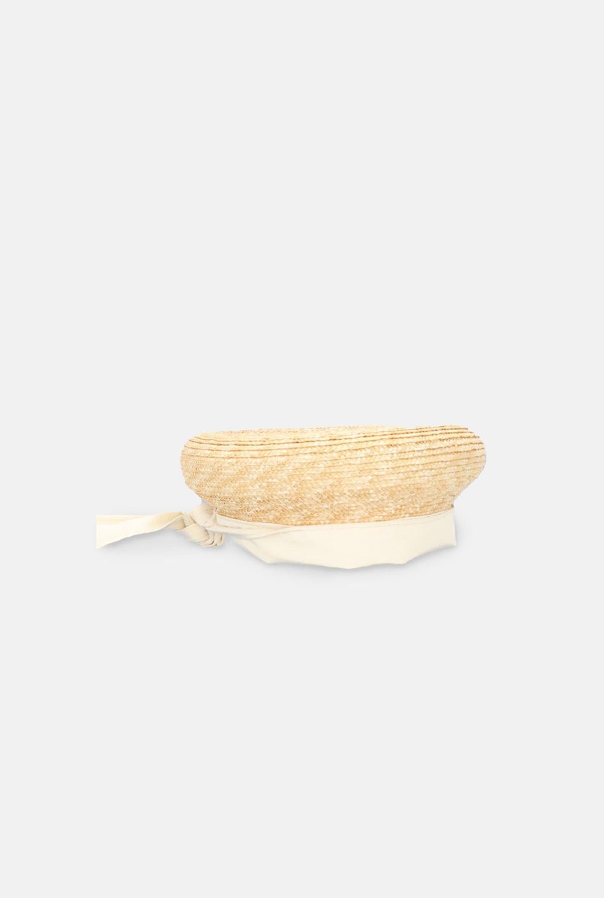 Boina de rafia natural