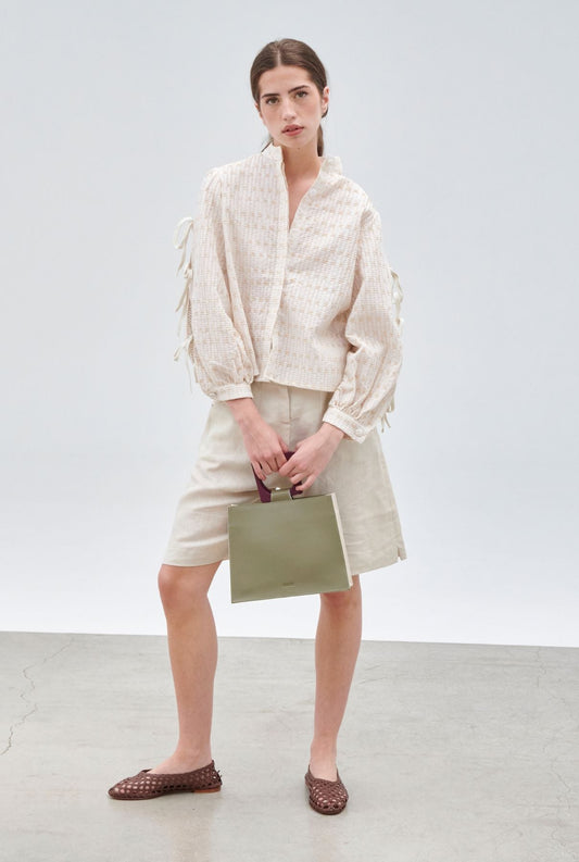 Bolso Teo Oliva/Beige