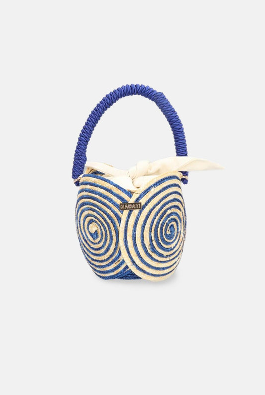 Bolso Yang espiral azul