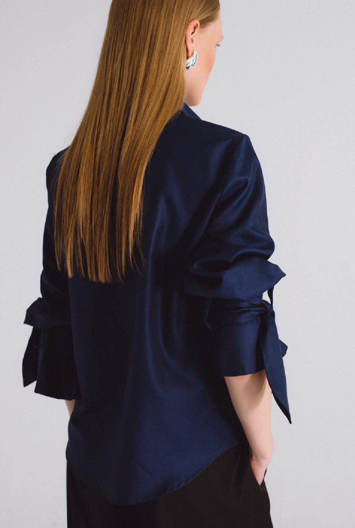 Camisa icono espiga azul