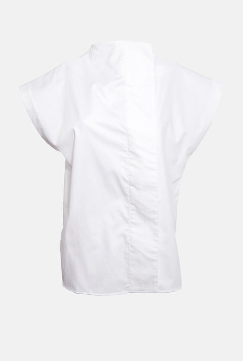 CAMISA LATERAL MANGA CORTA BLANCA