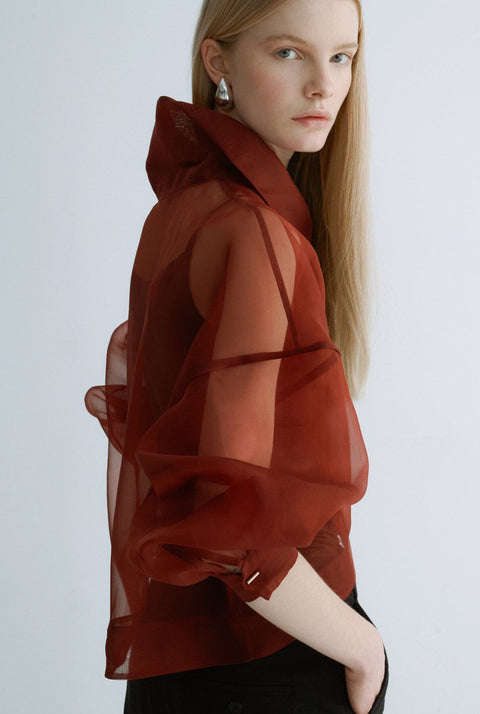 Chaqueta corta organza