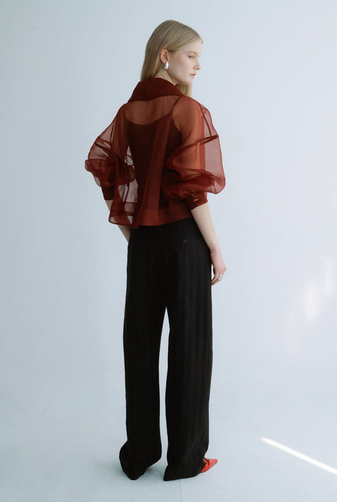 Chaqueta corta organza