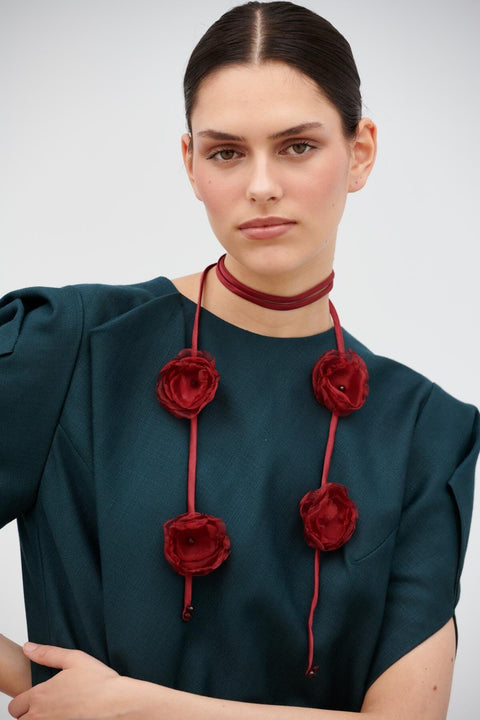 COLLAR ARTESANAL ROJO