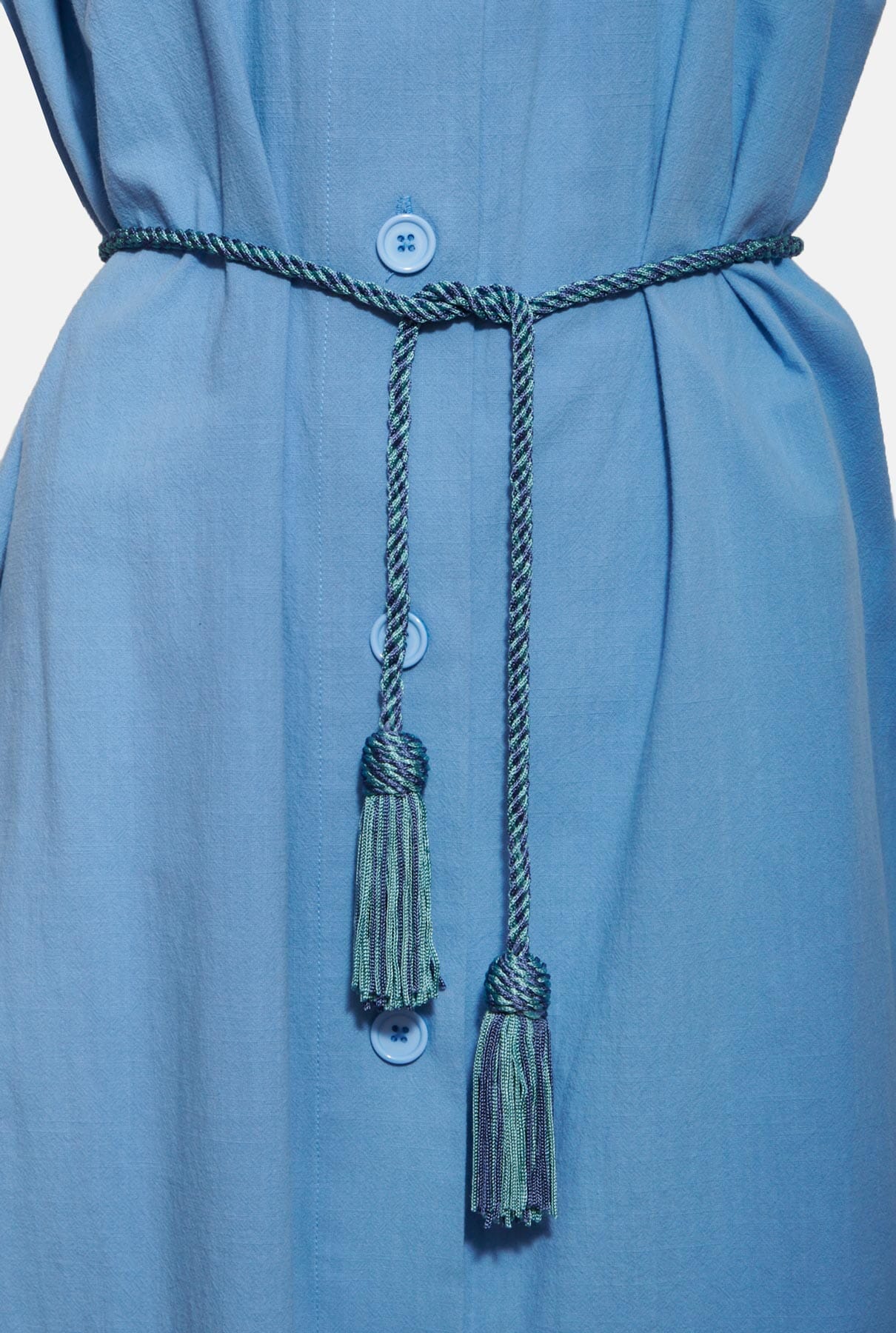 Cordón seda azul