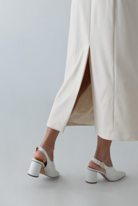 Cream skirt