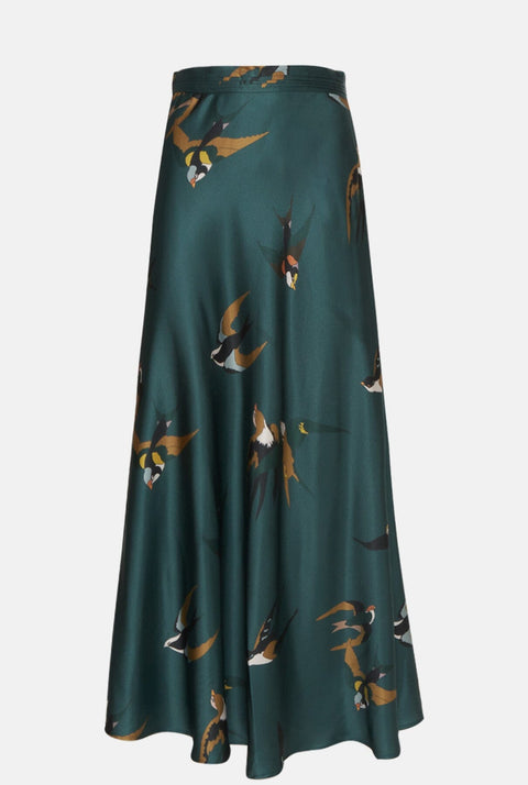 Falda Ali pájaros verde pato