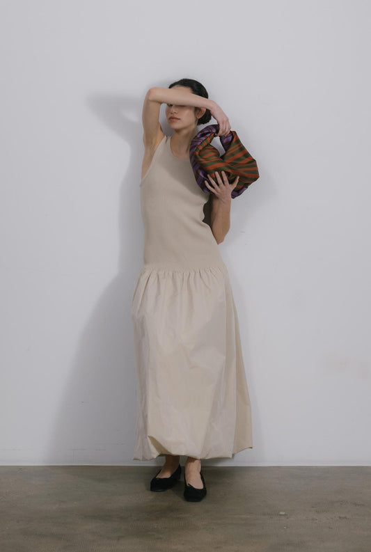 Frida Dress Balloon Beige