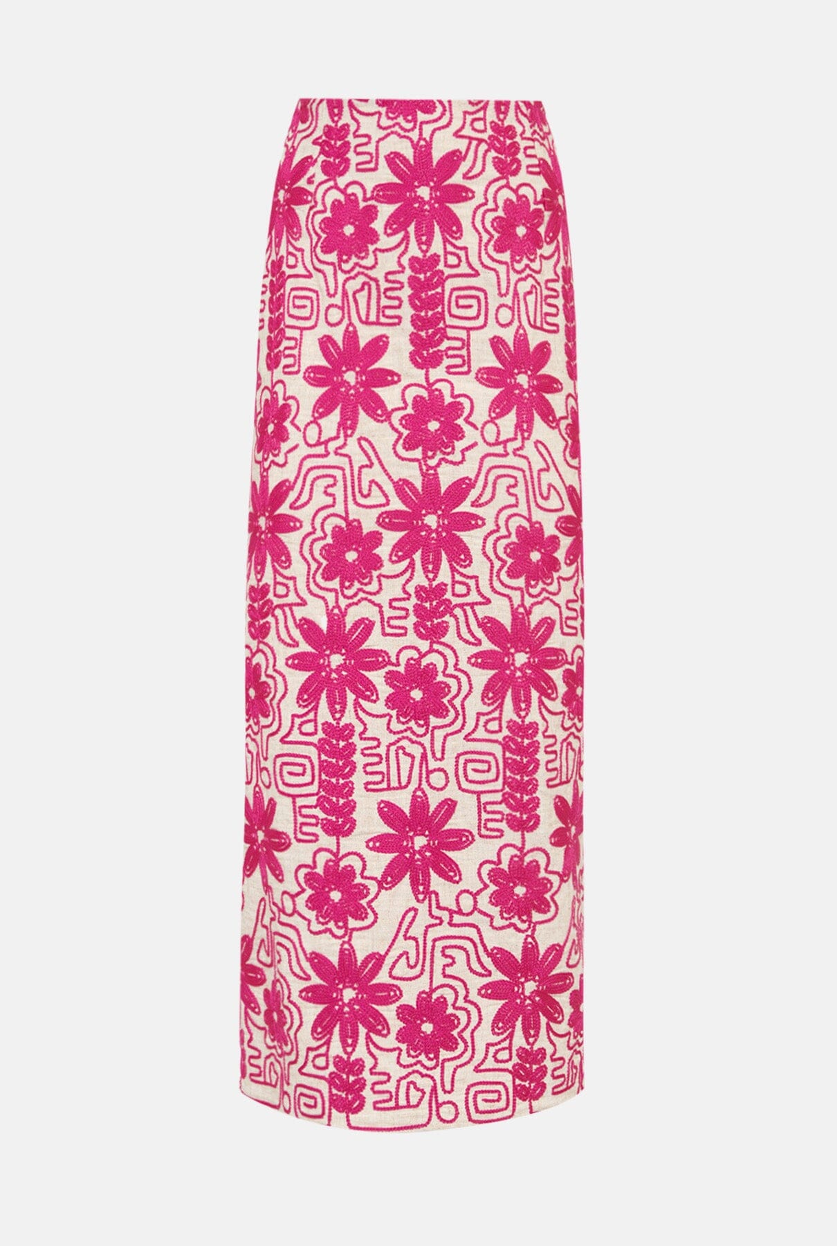 Garbo midi skirt etnico fucsia