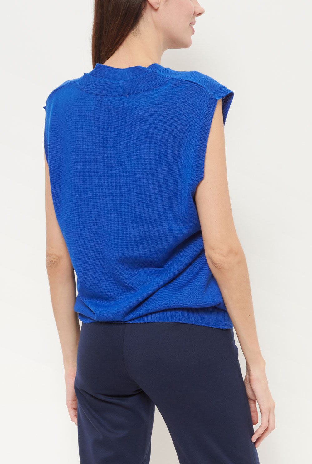 Julia Oversize Vest - Blue