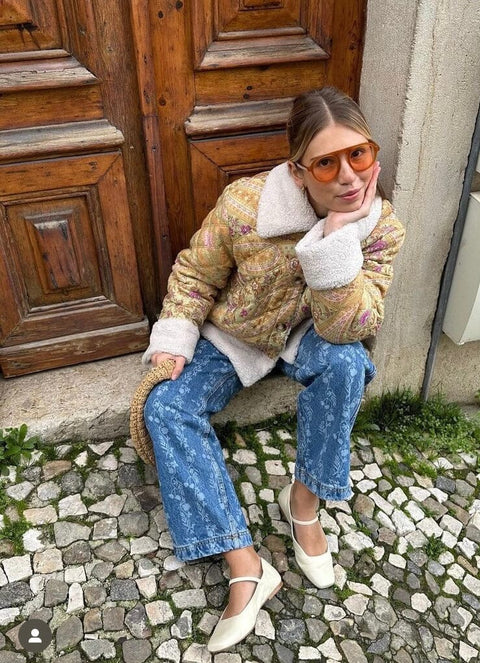 Mary Janes Julieta en piel color marfil