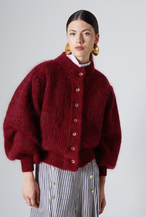 Leandra Cardigan Merlot