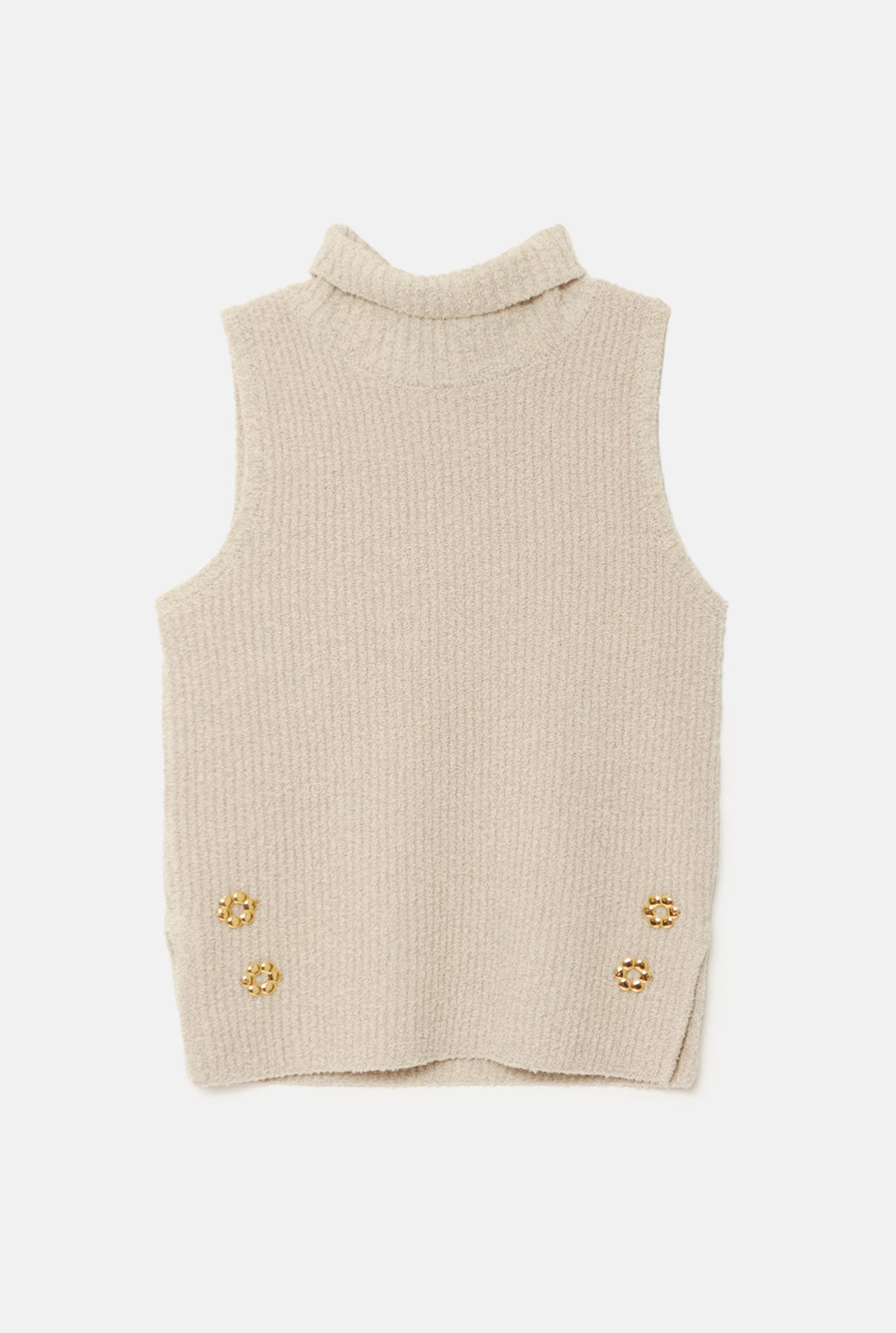 Maria Roll Neck top - Ivory