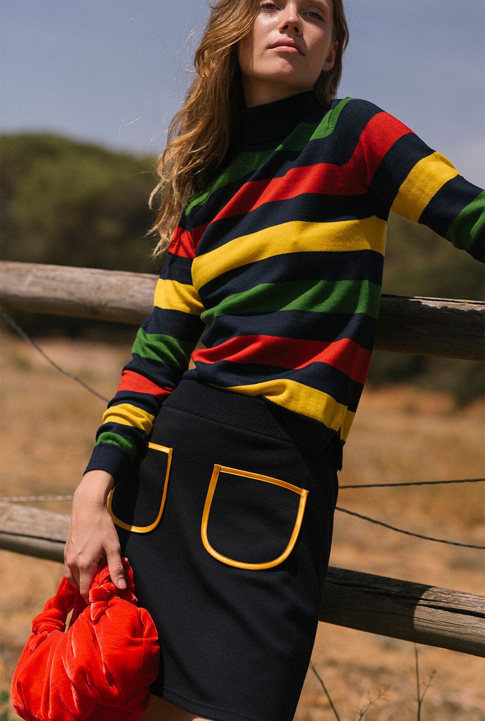 Mariona Roll  Neck - Navy
