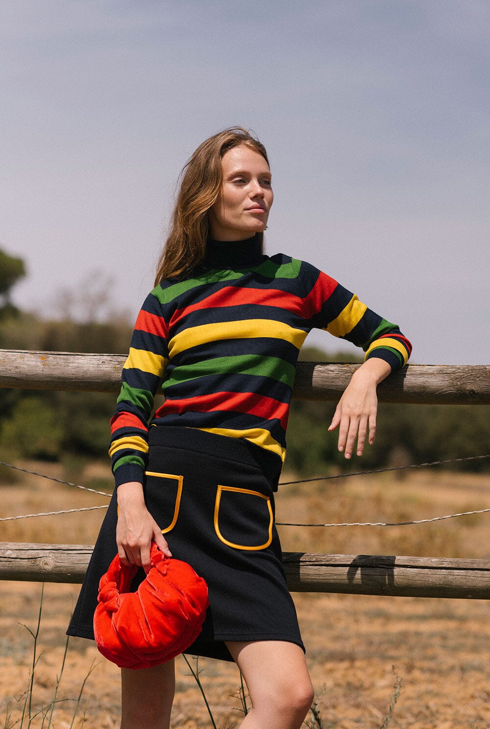 Mariona Roll  Neck - Navy