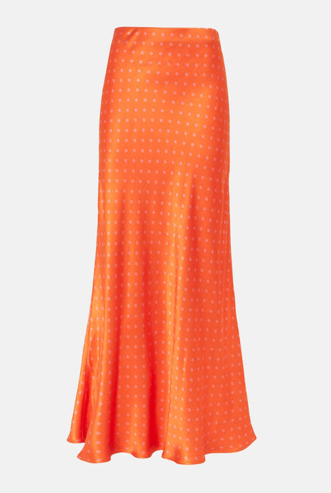 Maxi Falda Lencera al Bies naranja PRE-ORDER