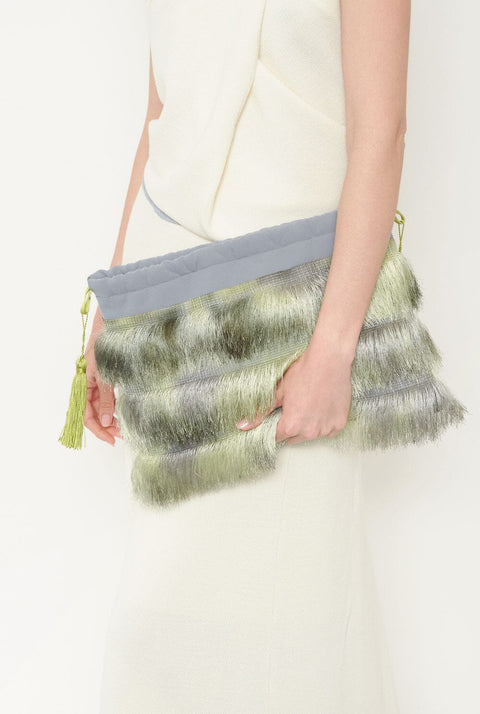 Maxi Omi Fringes Bag Grey