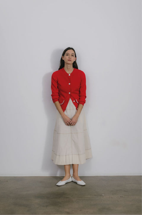 Montse Cardigan Red