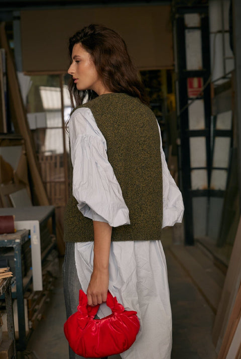 Mumi bow vest - Green