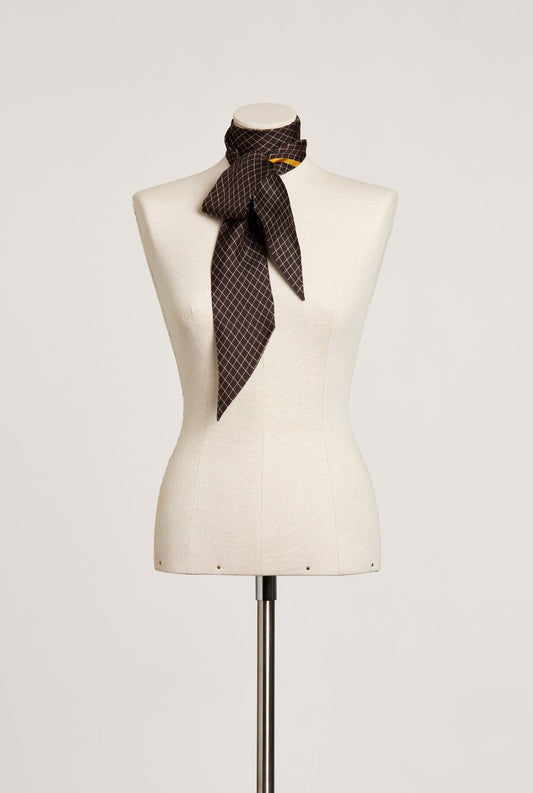 Nolita Check scarf negro