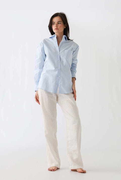 OXFORD SHIRT: LIGHT BLUE