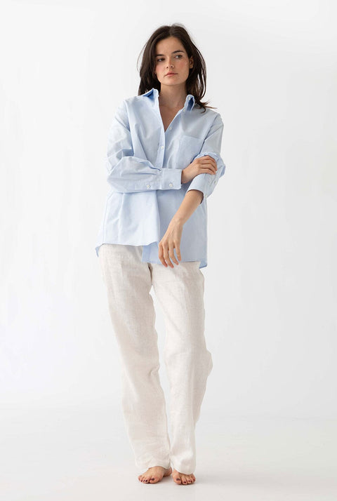 OXFORD SHIRT: LIGHT BLUE