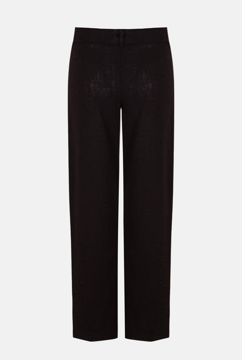Pantalón de lino negro