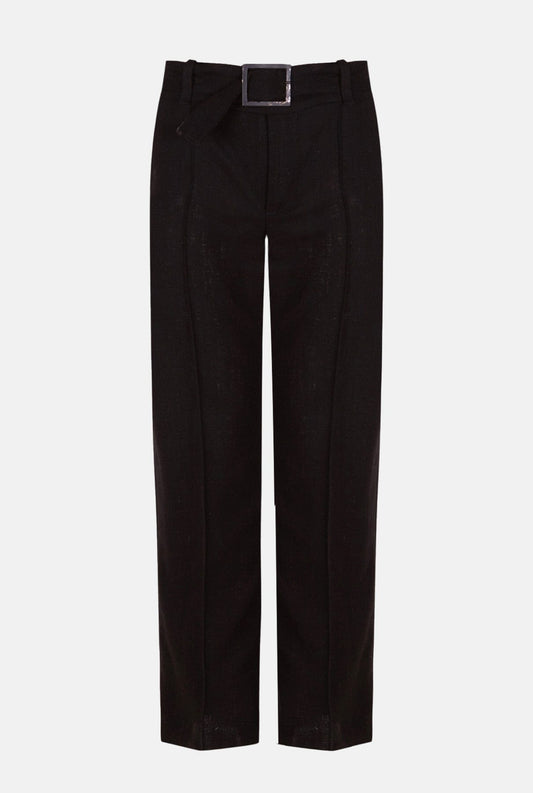 Pantalón de lino negro