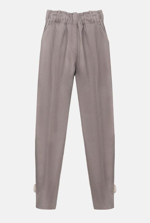 Pantalon Sofia boton canvas topo