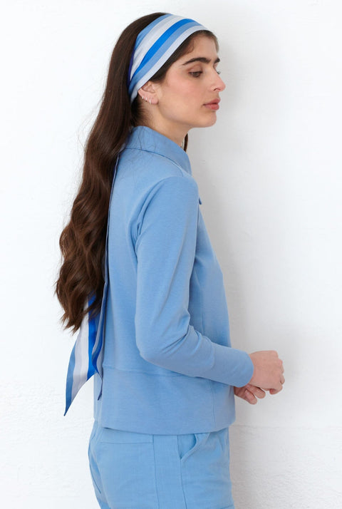 Pañuelo bandeau azul