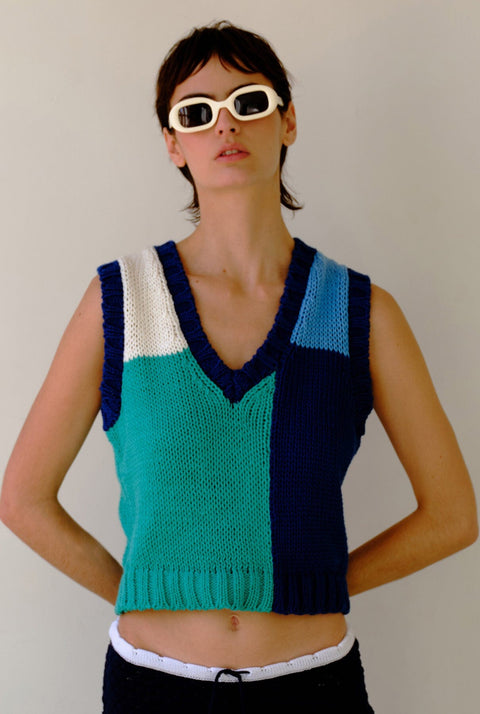 Patchwork Vest Oceane