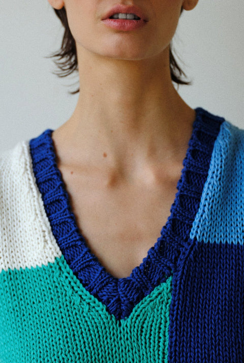 Patchwork Vest Oceane