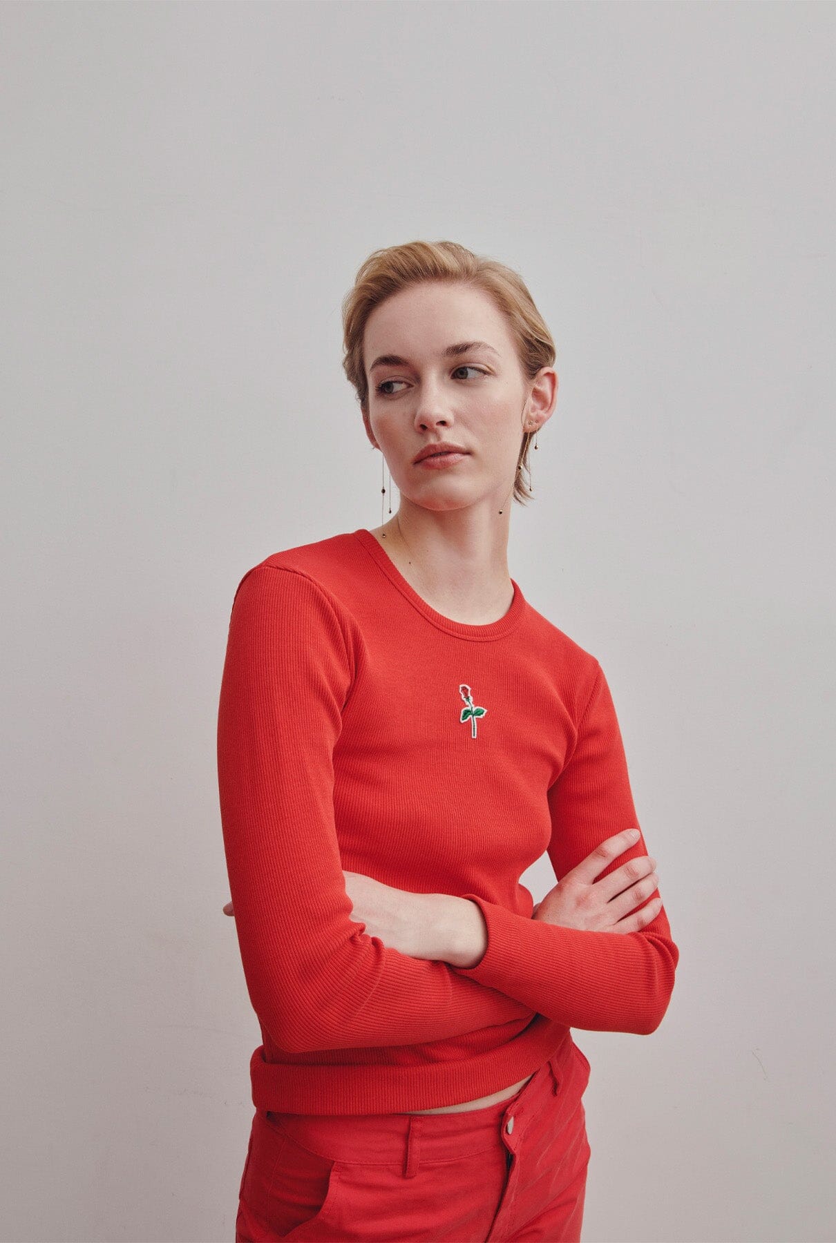 Red Long Tee
