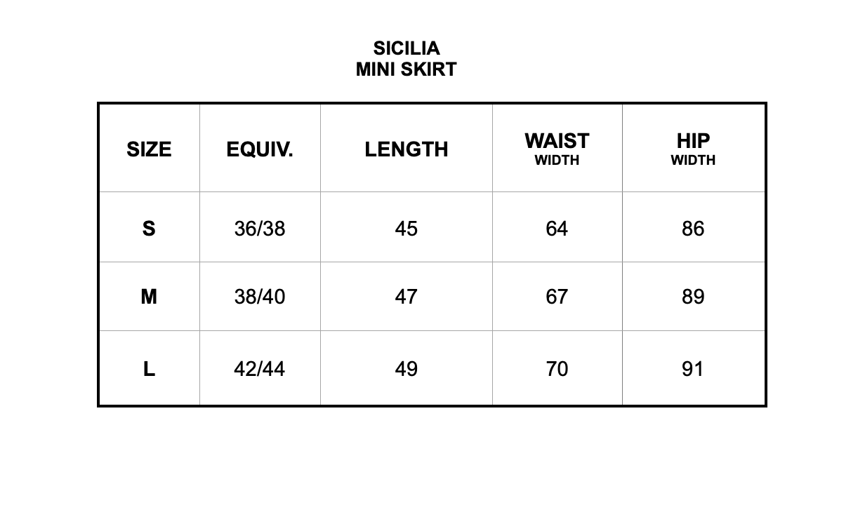 Sicilia Mini-Skirt Red