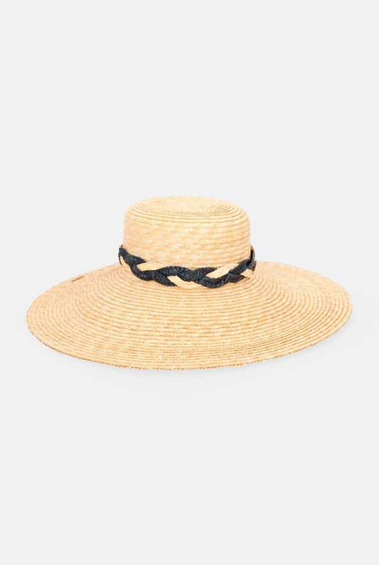 Sombrero Cuchi braid bicolor negro-natural
