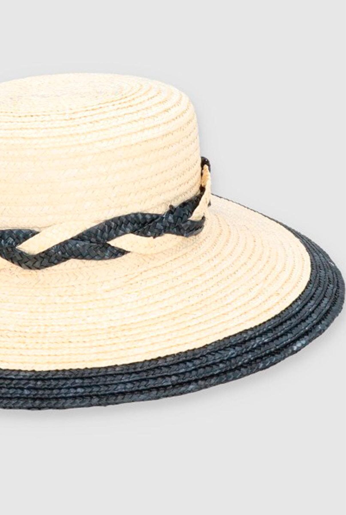 Sombrero Cuchi braid blanco roto y negro