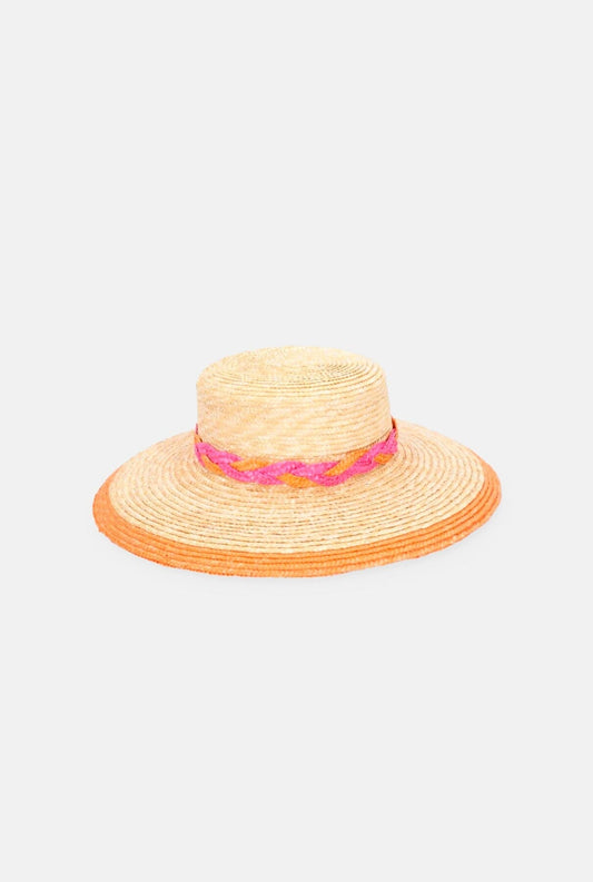 Sombrero Cuchi braid naranja