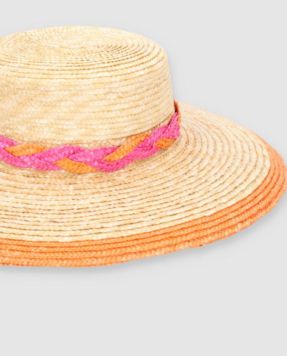 Sombrero Cuchi braid naranja