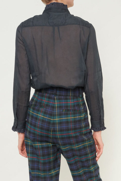Sophie Navy Blouse
