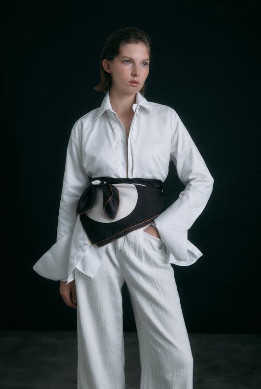The Candela Scarf wrap / chocolate